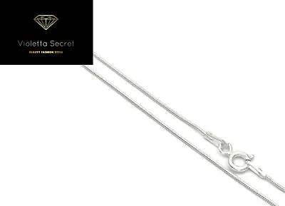 925 Sterling Silver Diamond Cut Snake Chain Necklaces Hallmarked  • £21.58