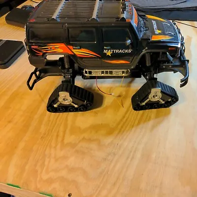 2003 Radio Shack 1:10 Hummer Mattracks 4WD Used 60-4358 Rc For Parts Work Needed • $155.77