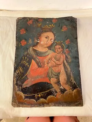 Antique Mexican Retablo  • $175