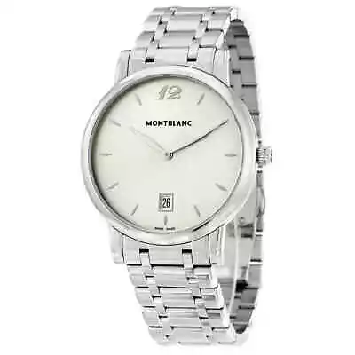 Montblanc Star Classique Silver Dial Stainless Steel Men's Watch 108768 • $1171.03