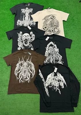 Lot Of 6 NEW T Shirts Goth Emo Grunge Cyber Punk Mall Size Medium Hot Topic • $75