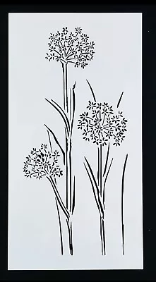 Stencil - WILD FLOWER - SIZE 9  X 4.5  - COW PARSLEY -  NATURE - Crafts • £3.49