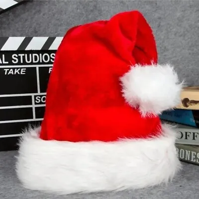 £5.99 • Buy Santa Hat Christmas Hat New Year Party Hats Plush Faux Fur Deluxe Quality