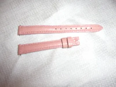 GENUINE Lizard  Exotic Michele  Usa Watchstrap Watch Band Strap 12mm Pink • $16.05