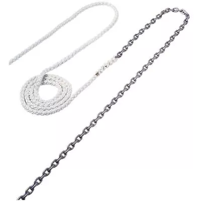 Maxwell Winches Chain 15' 1/4  And Rope 150' #RODE38 • $319.86