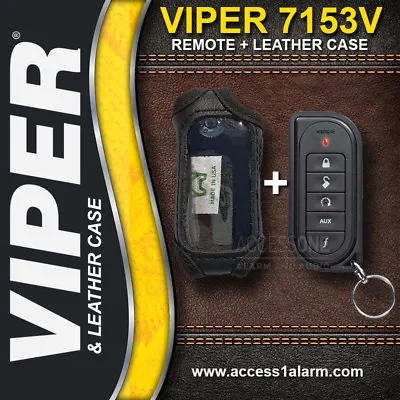 Viper 7153V 1-Way Remote Control WITH High Quality Leather Case For Viper 4208V • $65.99