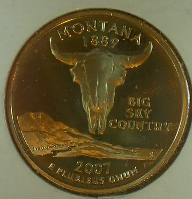 Winter Sale-united States-2007 S Montana State Quarter   Km# 396 • $4.44