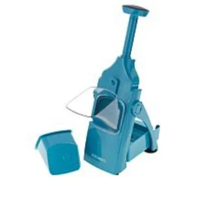 Kitchen HQ XL Vertical Mandoline Slicer Chopper Grater-Teal-New • $19.95