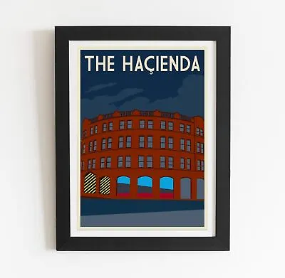 The Hacienda Vintage Manchester Art Print Poster • £19.99