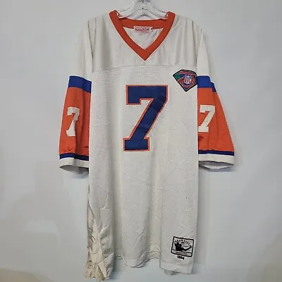 Mitchell & Ness NFL Denver Broncos John Elway 7 Throwback Jersey Mens 58 4XL • $49.99