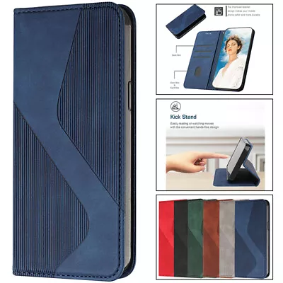 $10.99 • Buy For IPhone 14 13 /12 Mini 11 Pro Max 8 Plus XR XS Case Leather Wallet Flip Cover