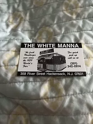 White Manna Hackensack NJ Business Card • $0.99