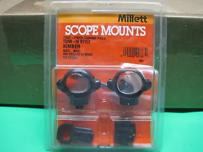 Millet Kimber 82C/84C Turn-In Style Scope Mounts Combo Pak - Low Smooth • $14.99