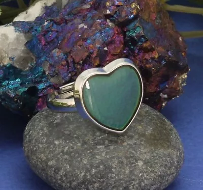 Adjustable Silver Heart Retro Mood Ring. New • $11.99