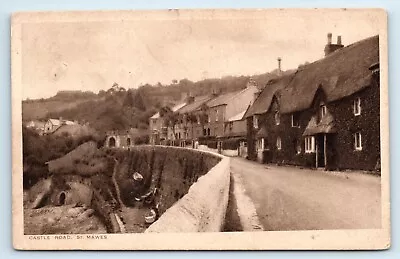 Postcard St Mawes Castle Road - Falmouth Harbour - 1928 Cornwall • £2.99