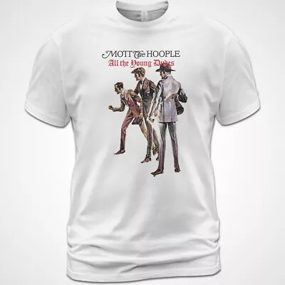 Cotton T-Shirt Mott The Hoople All The Young Dudes Album Tee Andrew Wood • $22.99