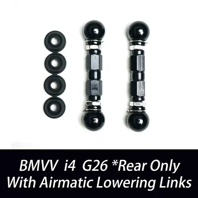 For 2021+ BMW I4 M50 M440 G26 Rear Air Suspension Adjustable Lowering Links Kit • $89.99