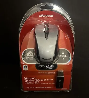 Microsoft Wireless Notebook Laser Mouse 7000 Mac Win USB Dongle Sealed • $59.99