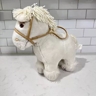 Vintage Pony Horse Cabbage Patch Kids CPK Show Pony Plush White 17” 1984 • $13.50