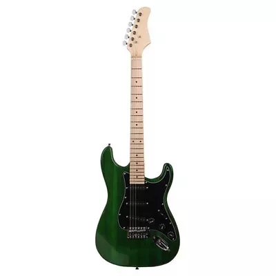 ST Stylish Electric Guitar With Black Pickguard Green • $122.57