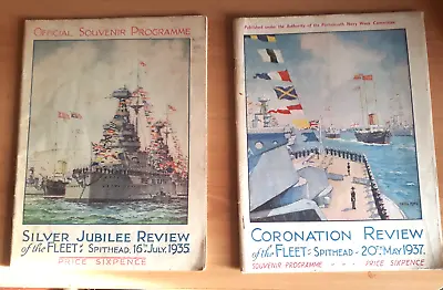 £18 • Buy Two Review Of The Fleet Souvenir Programmes 1935 1937