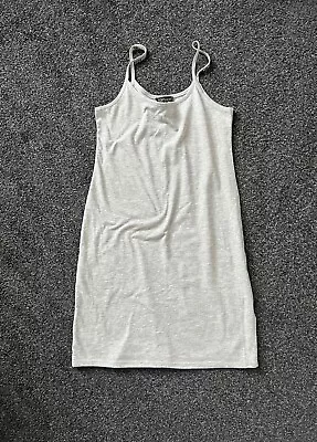£2.70 • Buy Topshop Grey Bodycon Cami Dress Grey - Size 8