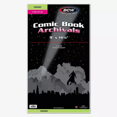 BCW Graded Comic Mylar Archivals - 25 Ct • $22.46