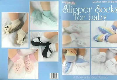 Slipper Sock For Baby: 8 Styles To Crochet Mary Janes Tennis Rabbit Bear Booties • $5.49