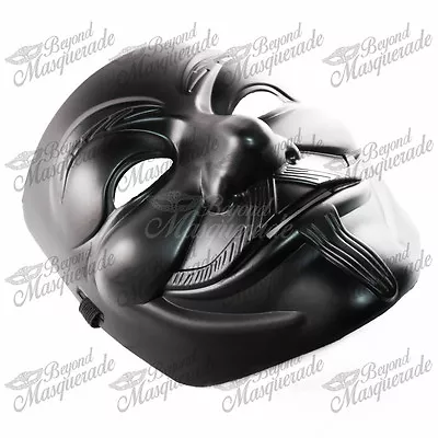 V For Vendetta Anonymous Protest Guy Fawkes Halloween Masquerade Mask [Black] • $9.95