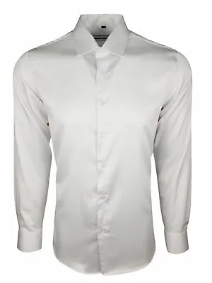 Men's Satin Silky Feel Shirt Christmas Wedding Formal Smart Casual £14.99 (422) • £18.99