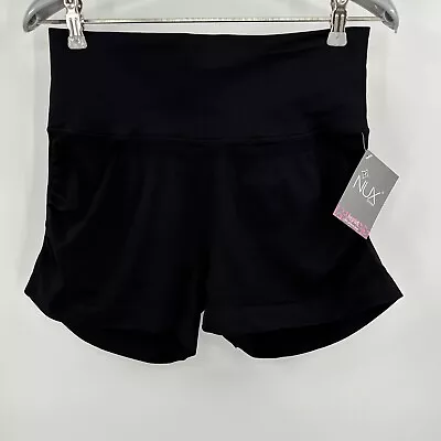 Nux Black Athletic Bike Shorts Sz L Large NWT 3.5  Inseam Workout Gym • $19.95