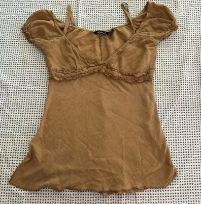 Y2k Vtg Milkmaid Babydoll Top • $30