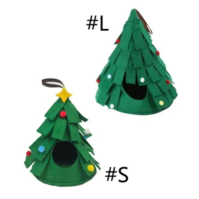 Hamster Christmas Tree Nest Small House Guinea Pigs Small Felt Hideout • £5.57