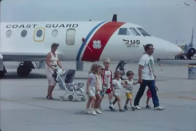 1989 Miramar Air Show Fly Navy 35mm Ektachrome Slide Plane People #1 • $29.95