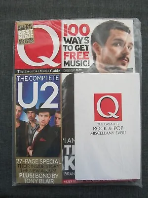Q Music Magazine #248 March 2007 U2/The Killers (New/sealed With Book) • $15