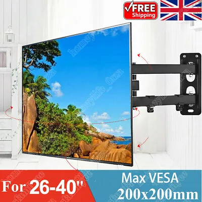 TV Wall Mount Bracket Swivel For 26 28 30 32 38 40 42 Inch Sony LCD LED Plasma • £14.59