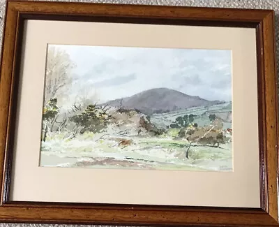 Keith Johnson Early Framed Watercolour Sherberton Common Teignbridge Dartmoor • £22