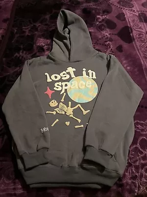 BROKEN PLANET - Lost In Space Hoodie Grey Men’s Large Puff Print Streetwear • $54