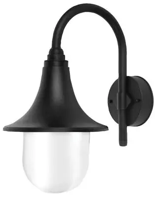Wall-Mounted Outdoor Garden Lamp IP44 Hanging Lantern E27 Light Black • £19.77