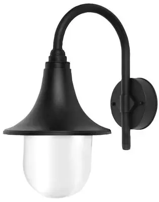 £20.05 • Buy Wall-Mounted Outdoor Garden Lamp IP44 Hanging Lantern E27 Light Black