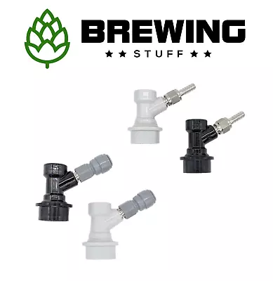 £15.95 • Buy Corny Keg Disconnect 2 PCS + Duotight Push Fittings 3/8 5/16 Ball Lock Gas Beer 