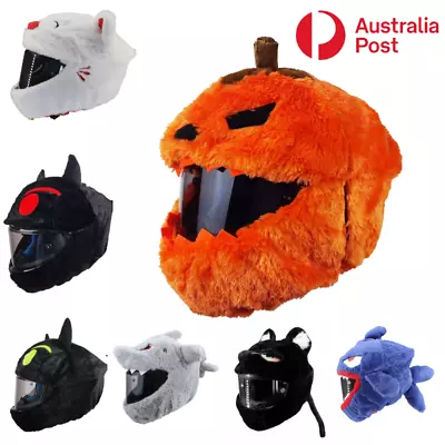 Motorcycle Helmet Cover Protector Hedz Accessories Halloween Ride Funny Cartoon • $25.90