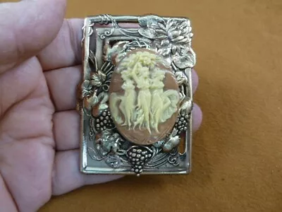 (CM36-28) THREE MUSES Graces Faith Hope Charity Ladies CAMEO Pin Pendant JEWELRY • $39.99