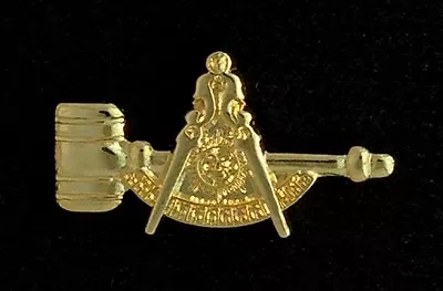 Masonic Past Master With Gavel Lapel Pin (PMG-1) • $5