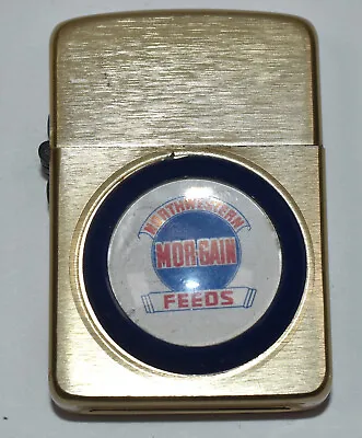 Vintage Northwestern Morgain Feeds Mason City IA Advertising Cigarette Lighter • $24.95