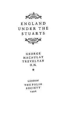 £5.62 • Buy England Under The Stuarts (A History Of England Series), George Macaulay Trevely