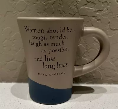 Vintage Hallmark Maya Angelou Coffee Mug Women Live Long Lives 2004 • $10.95