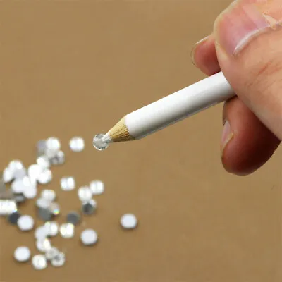 5Pcs Nail Art Picker Pencil Beads Rhinestones Dotting Pick Up Wax Pen • $6.75