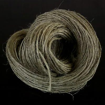 £3.99 • Buy 50 Metre UNWAXED LINEN TWINE  STRING FLAX CORD SHABBY CHIC VINTAGE RUSTIC THREAD