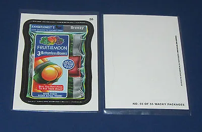 Wacky Packages Ans11 Die-cut #55 Fruit Of The Moon     @@ Rare @@ • $3.95